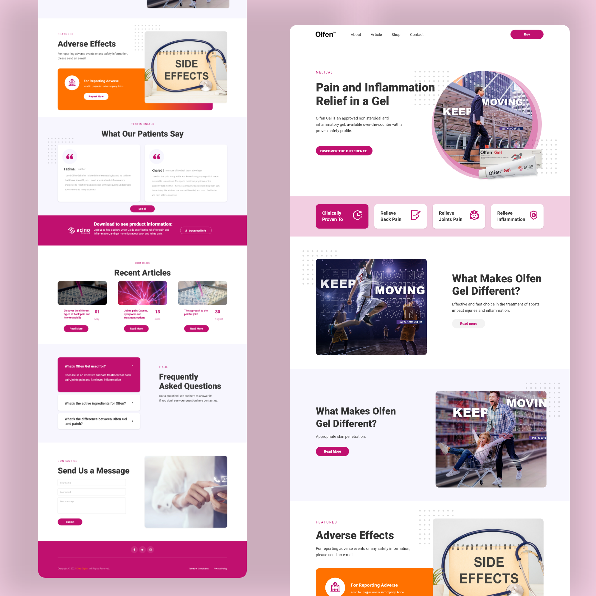Acino Landing Page